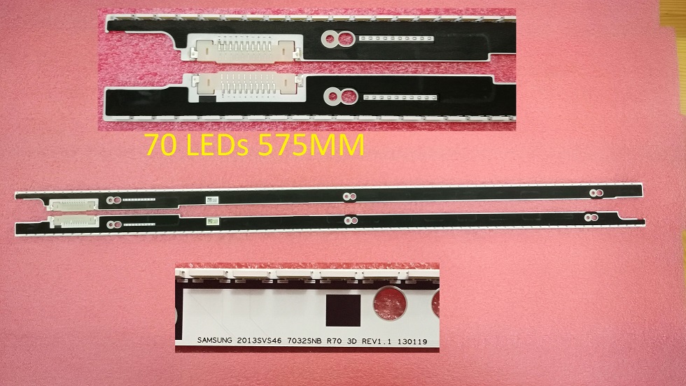 2pcs LED strip For samsung UE46F8000 UE46F7000 UN46F7100 UN46F7500 BN96-25445A BN96-25446A